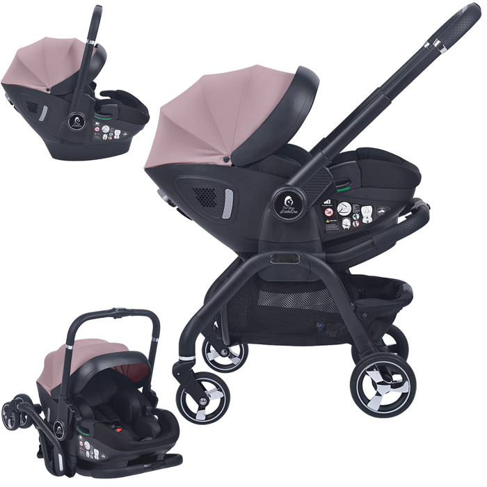 For Your Little One Qubi Infant Car Seat Stroller - Pastel Pink