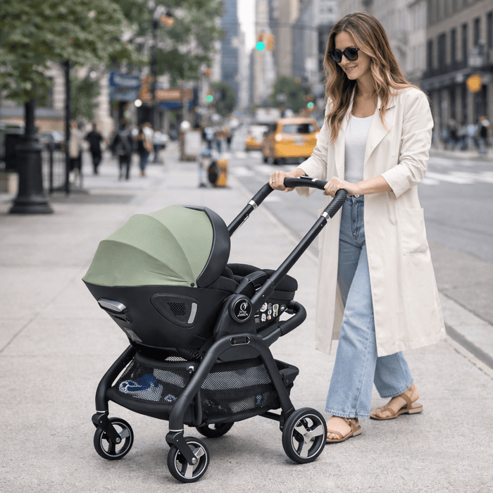 For Your Little One Qubi Infant Car Seat Stroller - Sage Green