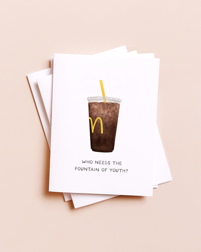 Fountain Of Youth Diet Coke Birthday Card