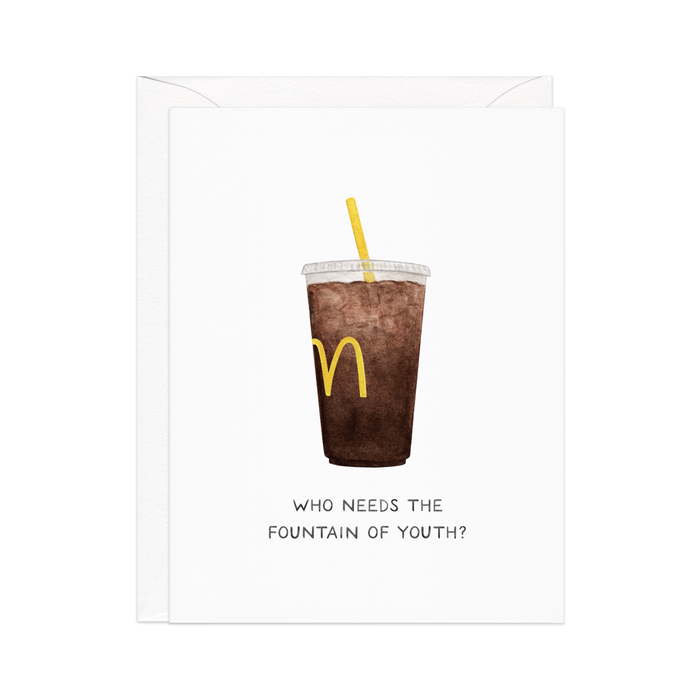 Fountain Of Youth Diet Coke Birthday Card