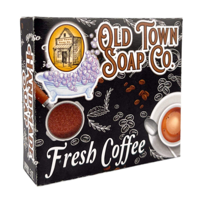 Fresh Coffee with Exfoliating Coffee Grounds Bar Soap - Old Town Soap Co.