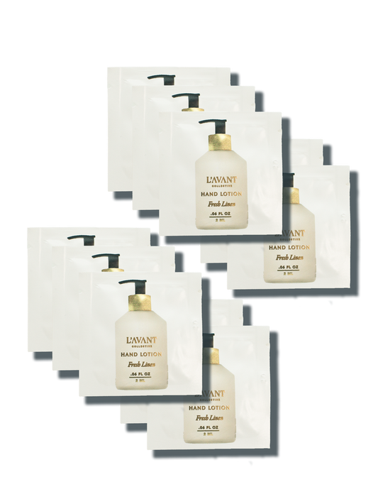 Fresh Linen Hand Lotion sample packets - Magnolia Lane co. Home + Garden + Gift