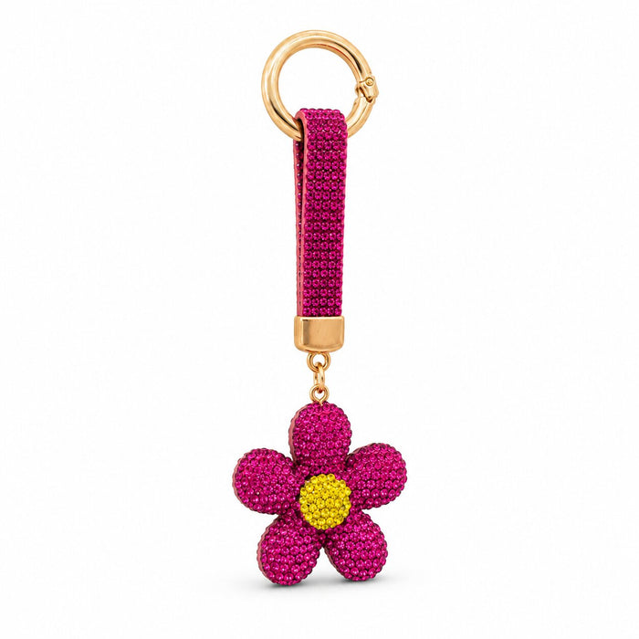 Fuchsia Bloom Anti-tarnish Bag Charm