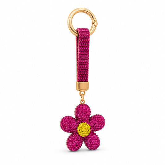 Fuchsia Bloom Anti-tarnish Bag Charm