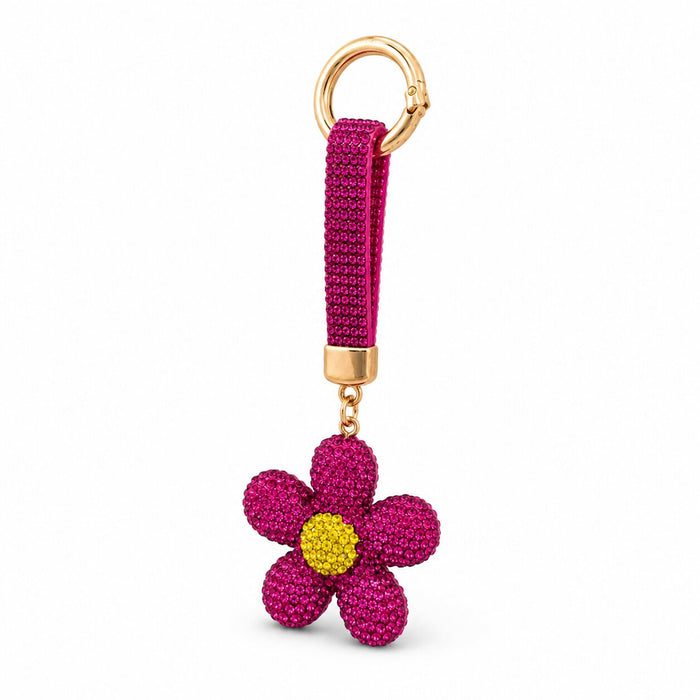 Fuchsia Bloom Anti-tarnish Bag Charm