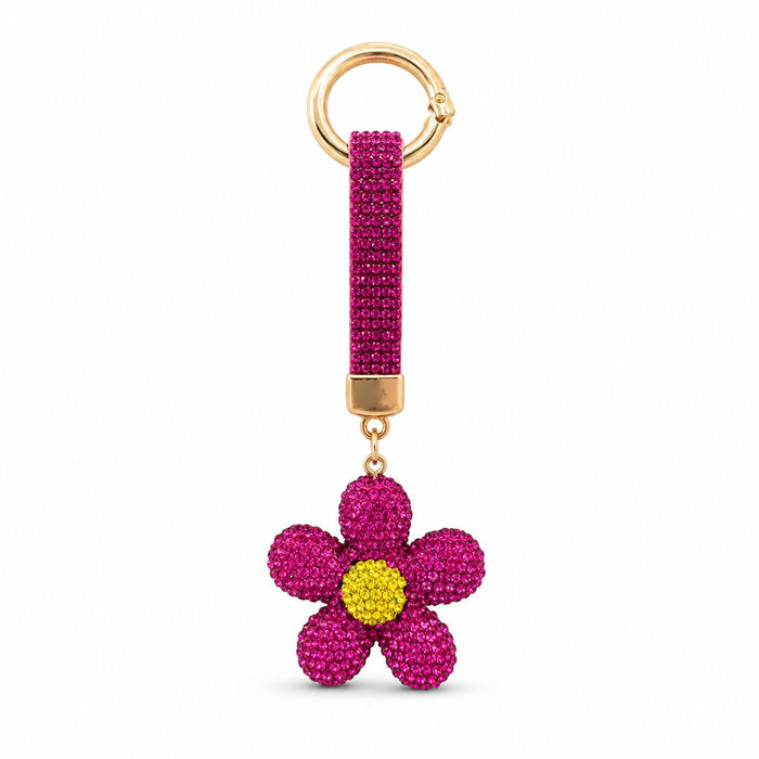 Fuchsia Bloom Anti-tarnish Bag Charm