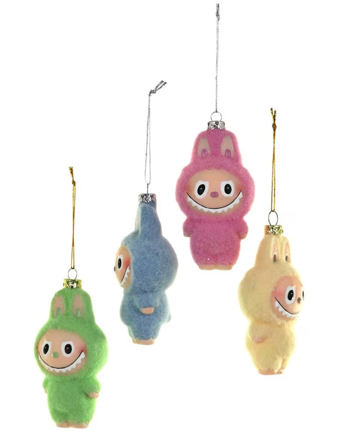 Fuzzy Monster Ornament (Assorted) - Large
