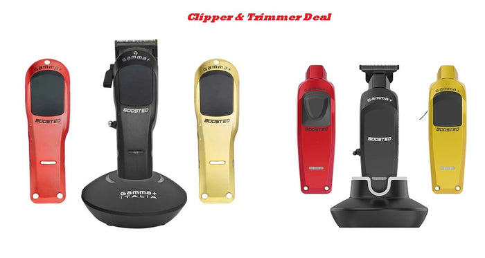 Gamma+ Boosted Super-Torque Modular Cordless Trimmer  And Clipper Combo set - Deal - Palms Fashion Inc.