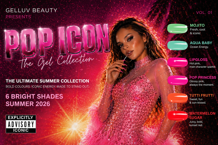 Gelluv Pop Icon Hema Free Gel Polish Collection