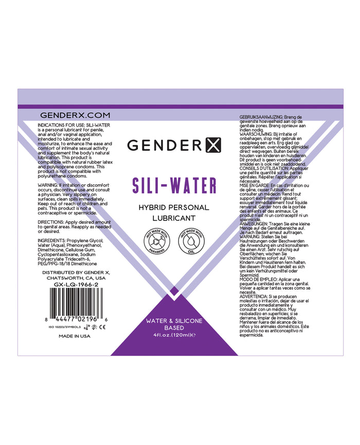 Gender X Sili-Water