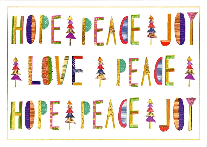 Gifts of the Season - Deluxe Large Holiday Cards Set of 20