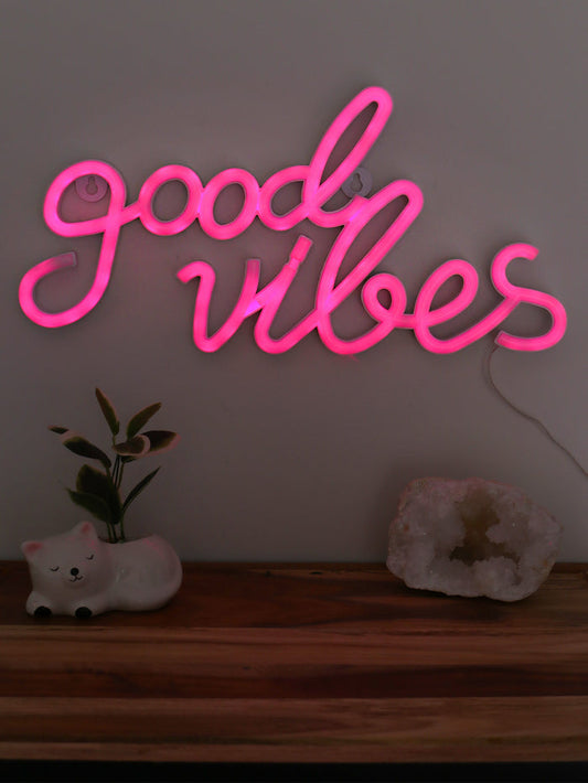 Good Vibes Colour Changing Neon Light | One Colour-Image 1