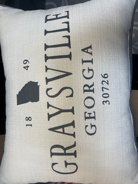Graysville Georgia 30726 Pillow