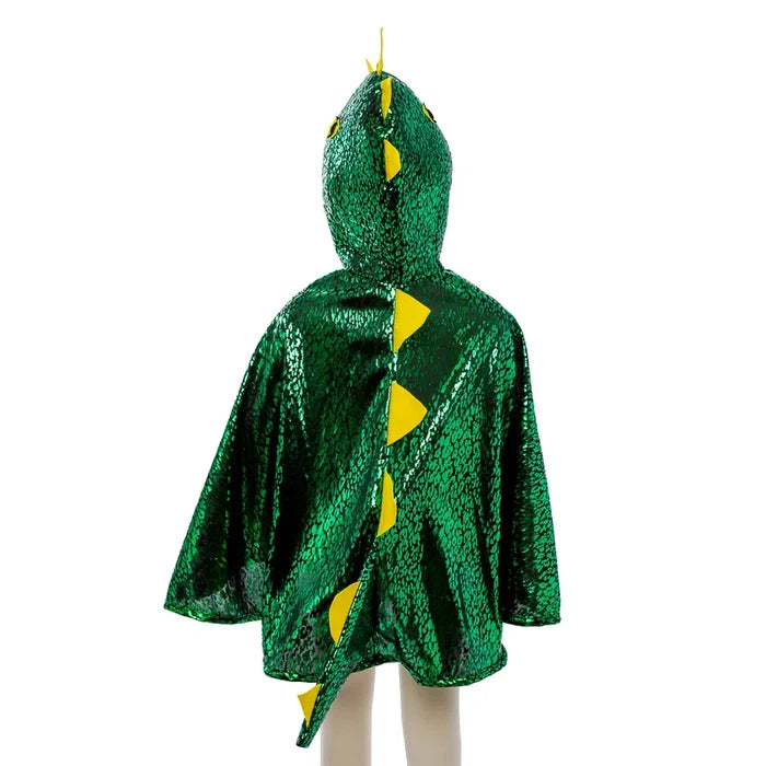 Great Pretenders Dragon Toddler Cape Green/Metallic 2-3