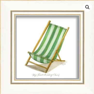 Green Sling Chair Wall Art