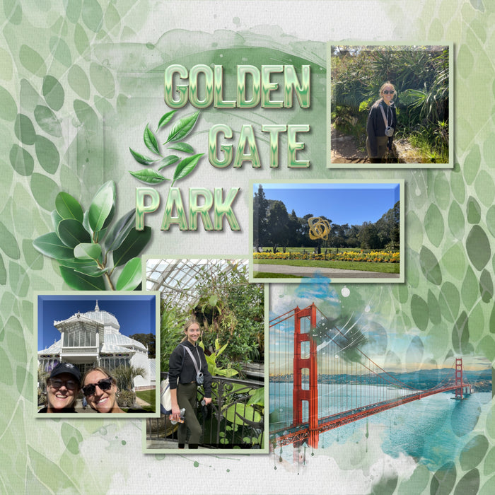 Create beautiful sunny spring, garden, and outdoor pages with these inspirational green watercolor background papers by Lucky Girl Creative digital art for digital scrapbooking. Great for St. Patrick's Day, Christmas, camping, and outdoor pages, too!