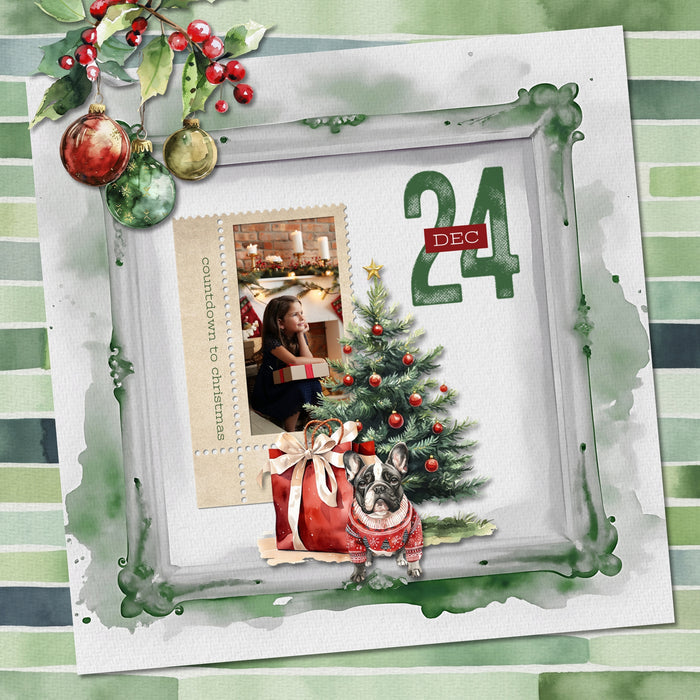 Create beautiful sunny spring, garden, and outdoor pages with these inspirational green watercolor background papers by Lucky Girl Creative digital art for digital scrapbooking. Great for St. Patrick's Day, Christmas, camping, and outdoor pages, too!