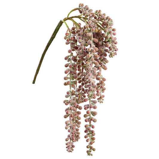 Green/Burgundy 19"H Real Touch Donkey Tail Spray