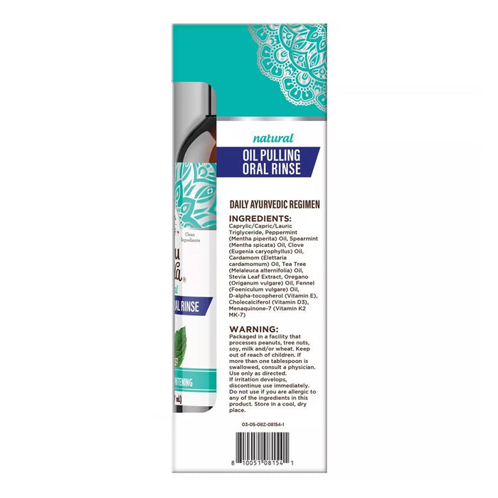 GuruNanda Coconut Mint Oil Pulling Oil – 8 oz – 12 Pack