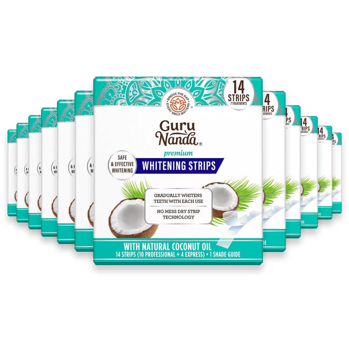 GuruNanda Whitening Strips – 14 Count – 24 Pack