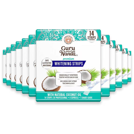 GuruNanda Whitening Strips – 14 Count – 24 Pack
