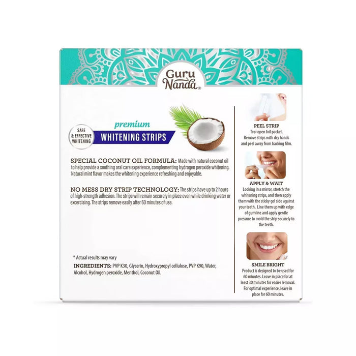 GuruNanda Whitening Strips – 14 Count – 24 Pack