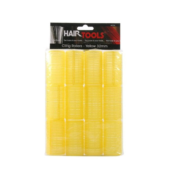 HAIRTOOLS Hair Tools Yellow Velcro Rollers (12)