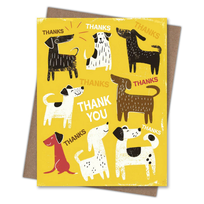 Happy Dogs Thank You Card
