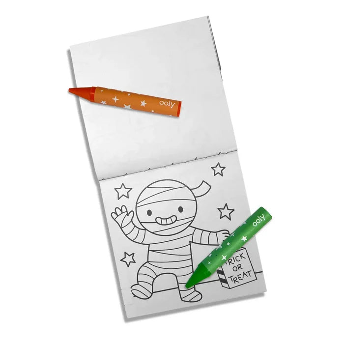 Happy Haunts Carry-Along Crayon & Coloring Book Set