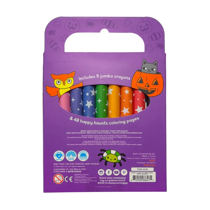 Happy Haunts Carry-Along Crayon & Coloring Book Set