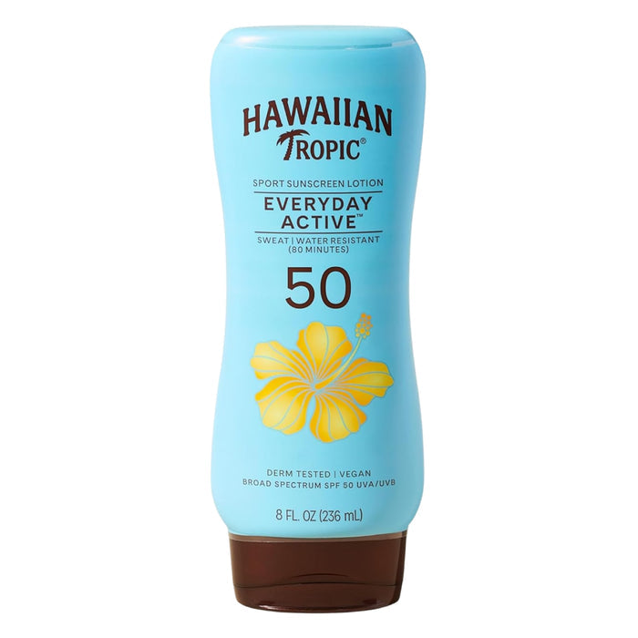 Hawaiian Tropic Island Sport Sunscreen Lotion SPF50, 8oz - 12 Pack