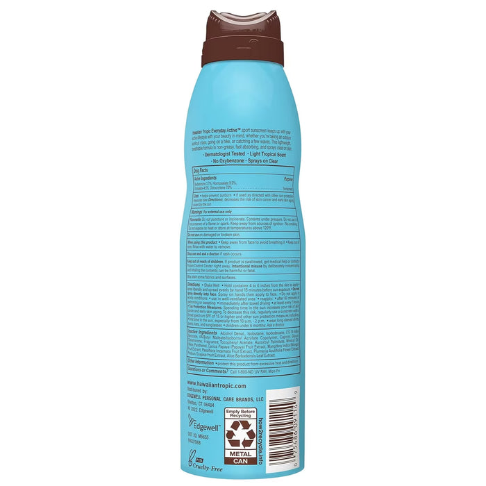 Hawaiian Tropic Island Sport Sunscreen Spray SPF50, 6oz - 12 Pack