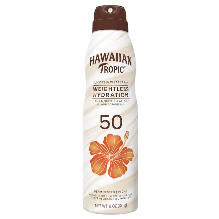 Hawaiian Tropic Silk Hydration Clear Spray SPF50, 6oz - 12 Pack