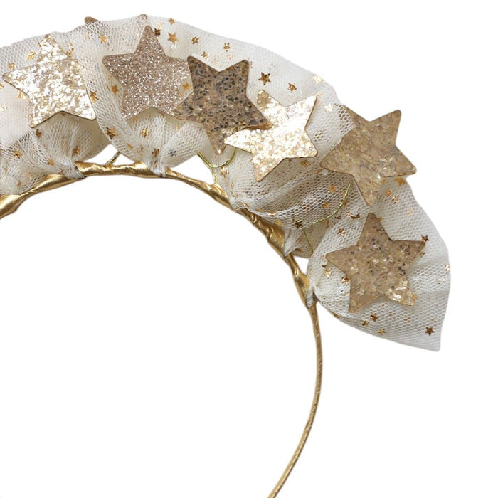Le Petit Souk - Headband - Gold Star Tulle - Details