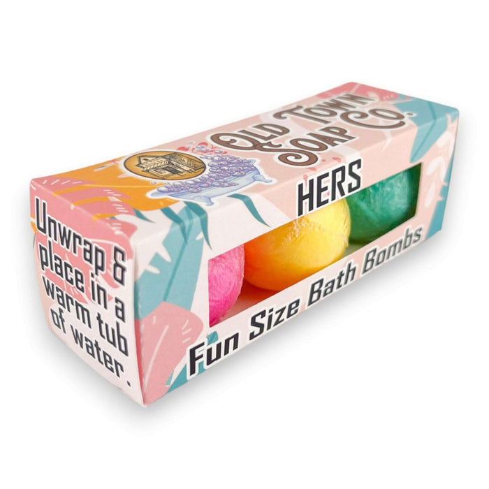 Hers Fun Size Bath Bomb Set - Old Town Soap Co.