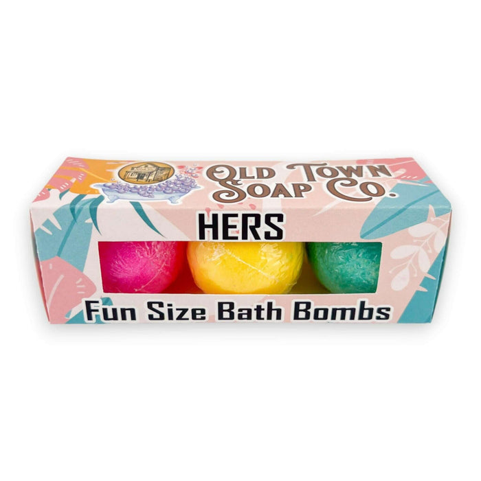 Hers Fun Size Bath Bomb Set - Old Town Soap Co.