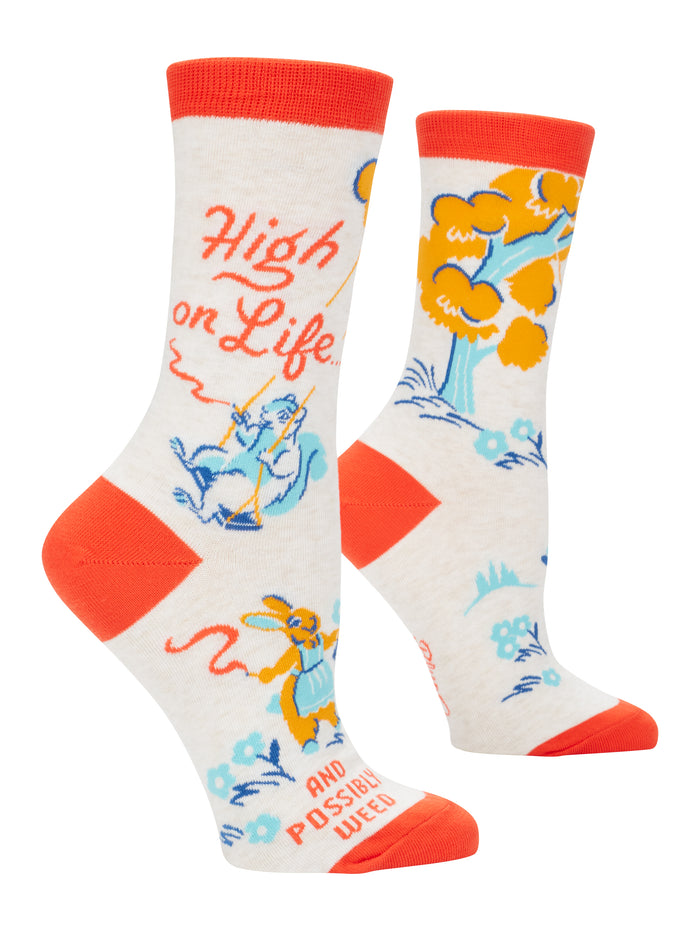 High On Life Women's Crew Socks