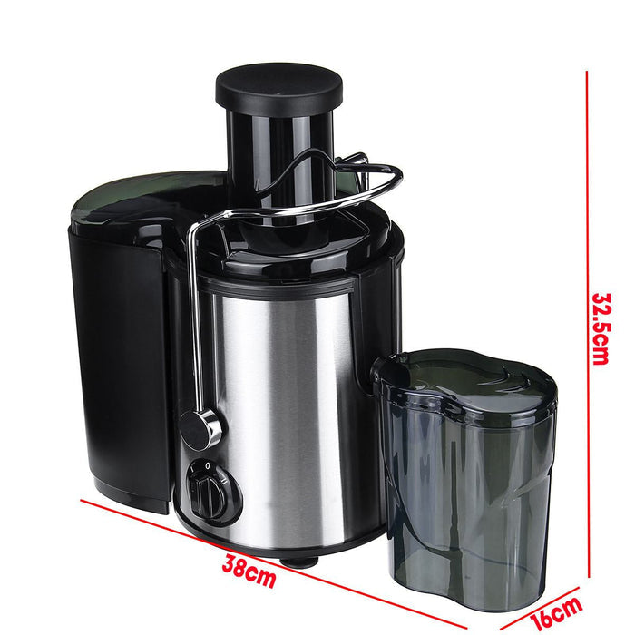 High-Power 800W Stainless Steel Electric Juicer