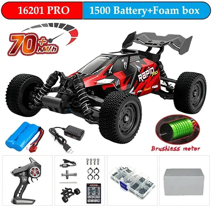 High-Speed 1:16 4WD Drift RC Car with LED - 70KM/H or 50KM/H