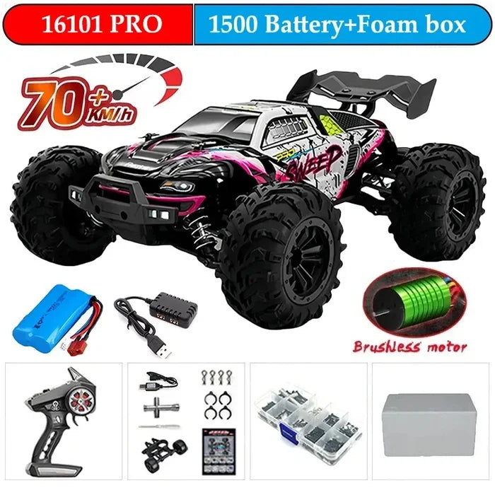 High-Speed 1:16 4WD Drift RC Car with LED - 70KM/H or 50KM/H