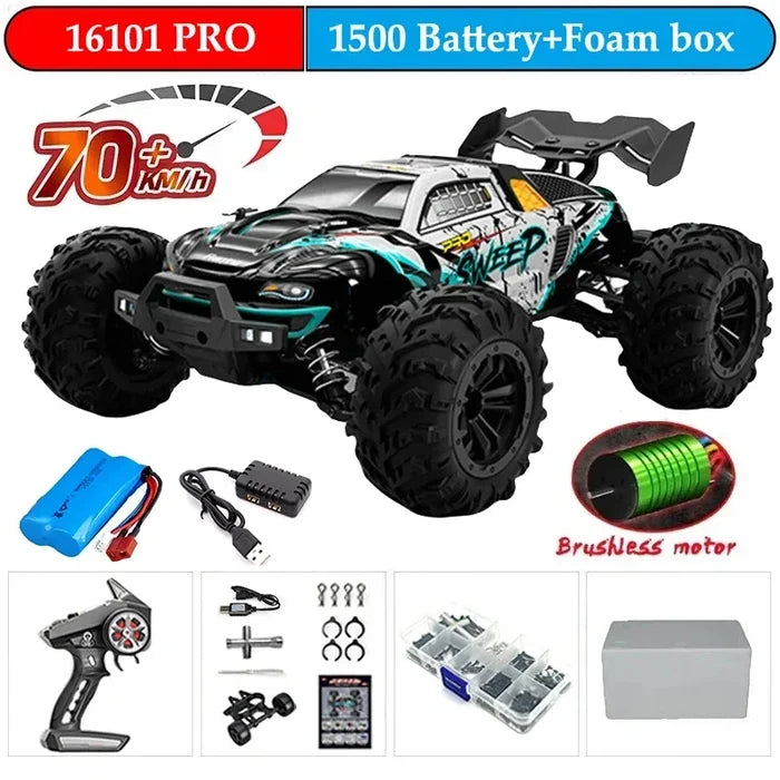 High-Speed 1:16 4WD Drift RC Car with LED - 70KM/H or 50KM/H