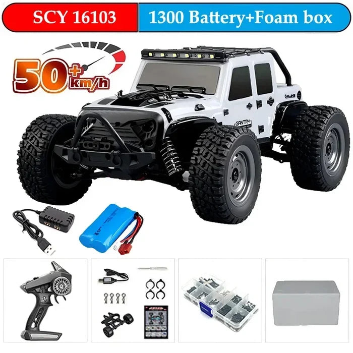 High-Speed 1:16 4WD Drift RC Car with LED - 70KM/H or 50KM/H