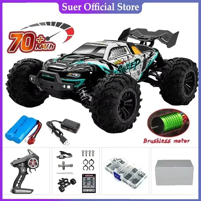 High-Speed 1:16 4WD LED Remote Control Off-Road Monster Truck
