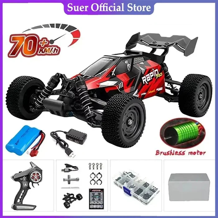High-Speed 1:16 4WD LED Remote Control Off-Road Monster Truck
