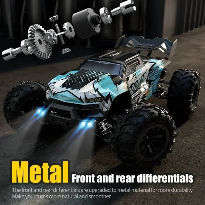 High-Speed 1:16 4WD LED Remote Control Off-Road Monster Truck