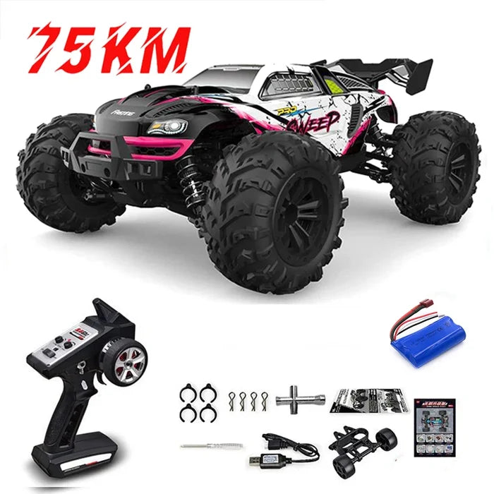 High-Speed 1:16 4WD RC Monster Truck with LED Lights