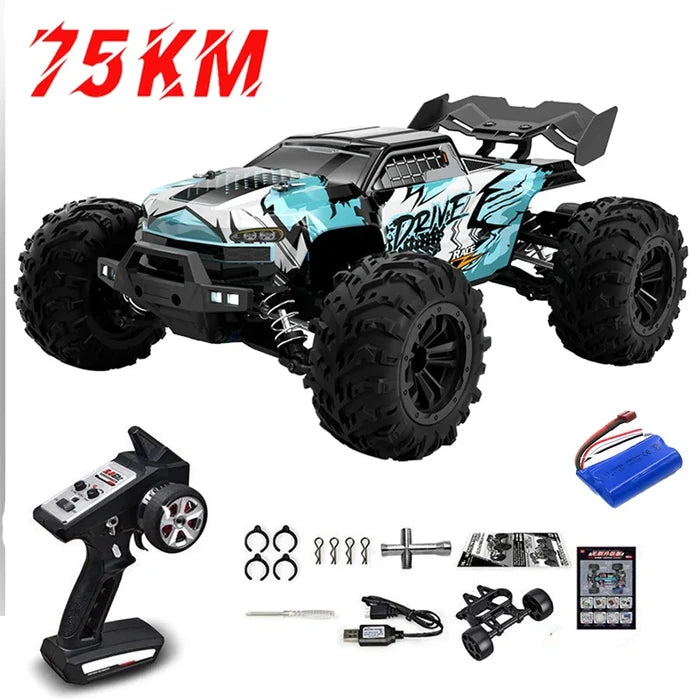 High-Speed 1:16 4WD RC Monster Truck with LED Lights