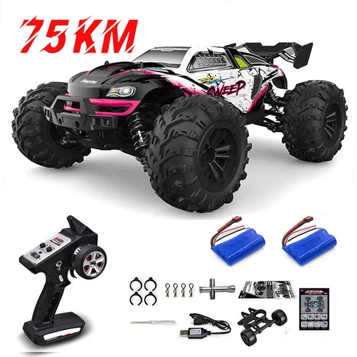 High-Speed 1:16 4WD RC Monster Truck with LED Lights