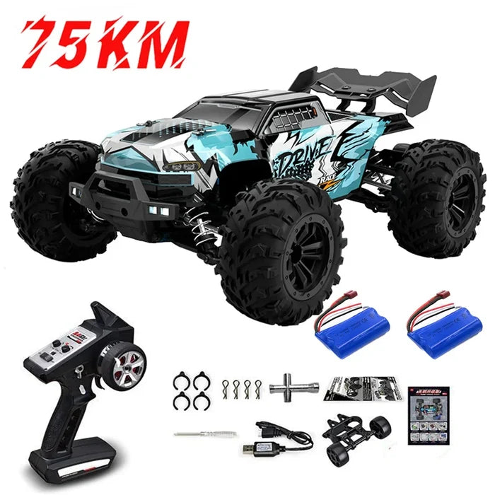 High-Speed 1:16 4WD RC Monster Truck with LED Lights