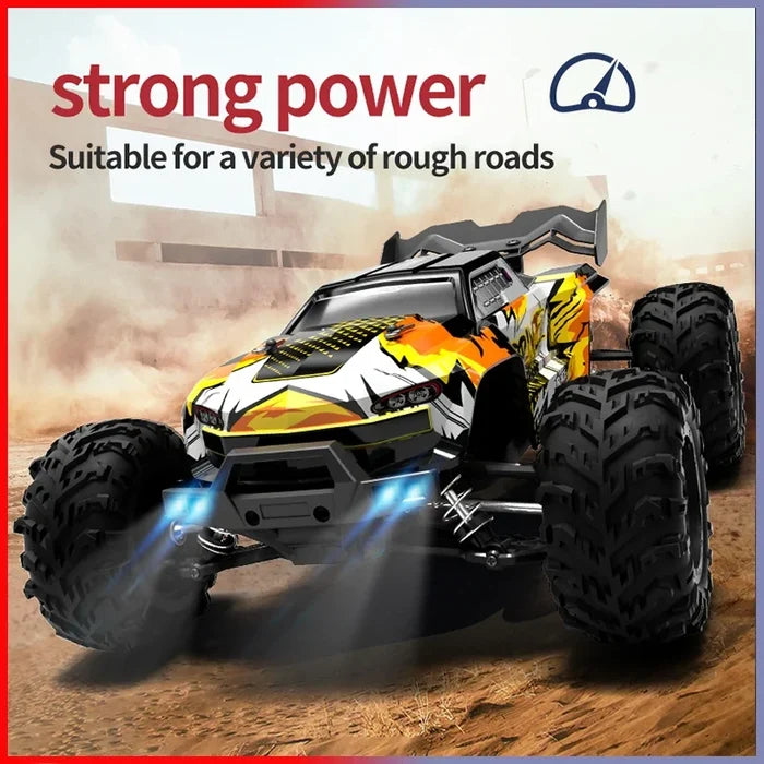 High-Speed 4x4 RC Monster Truck with LED Lights